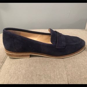 Nine West navy suede loafers, size 7